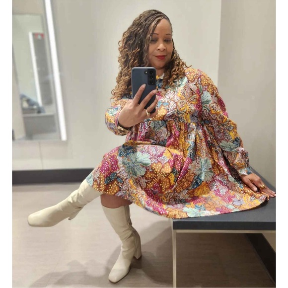 NWT 1X Kika Vargas x Target Floral Dress - Picture 6 of 13